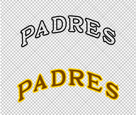 San Diego Padres Jersey 1969, Svg, Dxf, Eps, Png - SvgShopArt