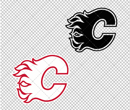 Calgary Flames Concept 2020 005, Svg, Dxf, Eps, Png - SvgShopArt