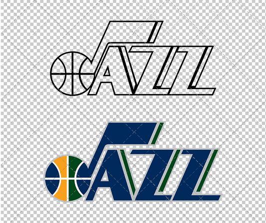 Utah Jazz Alternate 2010, Svg, Dxf, Eps, Png - SvgShopArt