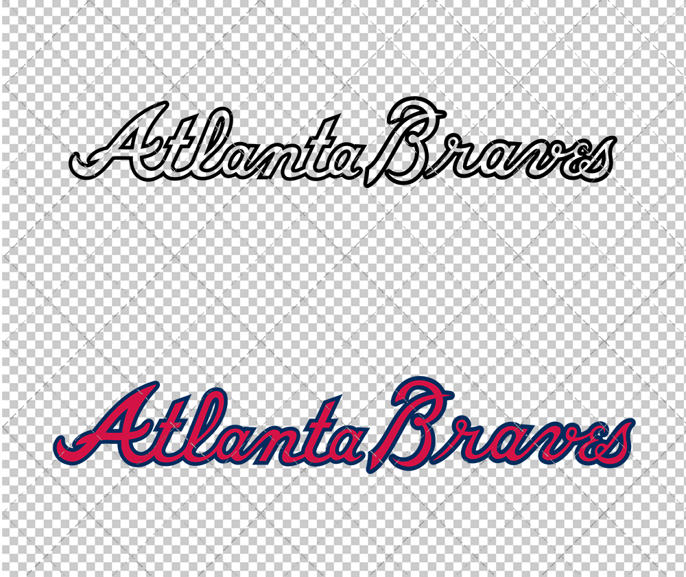 Atlanta Braves Wordmark 2012 002, Svg, Dxf, Eps, Png - SvgShopArt