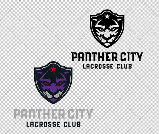 Panther City Lacrosse Club Secondary 2021, Svg, Dxf, Eps, Png - SvgShopArt