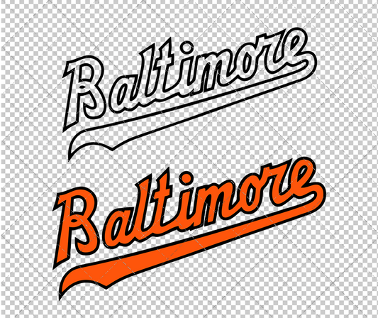 Baltimore Orioles Jersey 1956, Svg, Dxf, Eps, Png - SvgShopArt