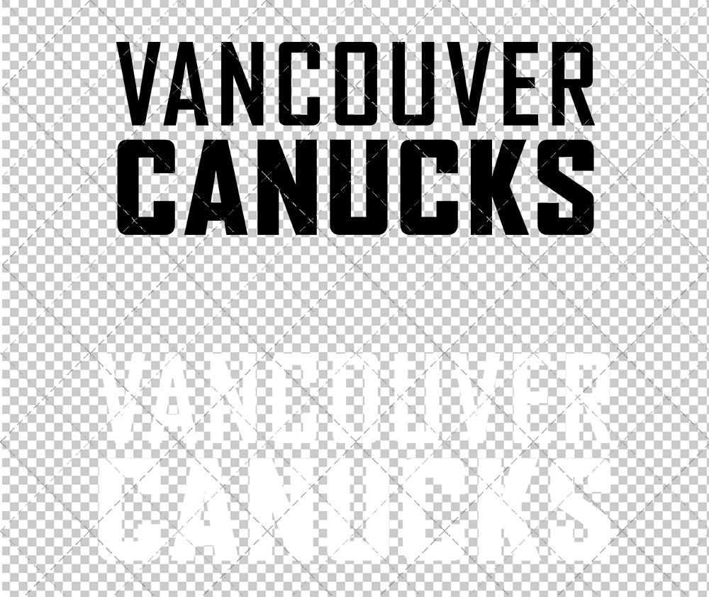 Vancouver Canucks Wordmark 2007 003, Svg, Dxf, Eps, Png - SvgShopArt