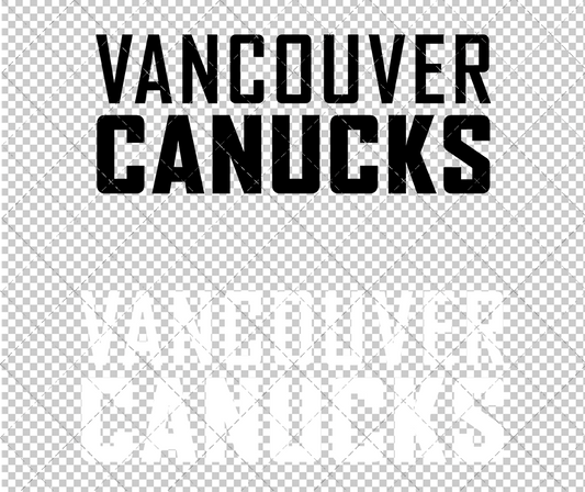 Vancouver Canucks Wordmark 2007 003, Svg, Dxf, Eps, Png - SvgShopArt