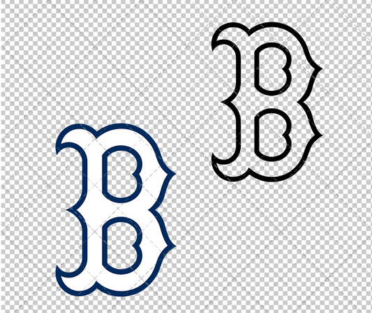 Boston Red Sox Cap 1997 003, Svg, Dxf, Eps, Png - SvgShopArt