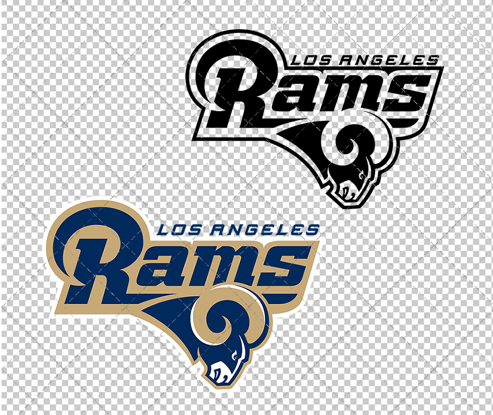 Los Angeles Rams Alternate 2016, Svg, Dxf, Eps, Png - SvgShopArt