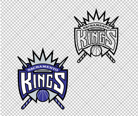 Sacramento Kings 1994, Svg, Dxf, Eps, Png - SvgShopArt