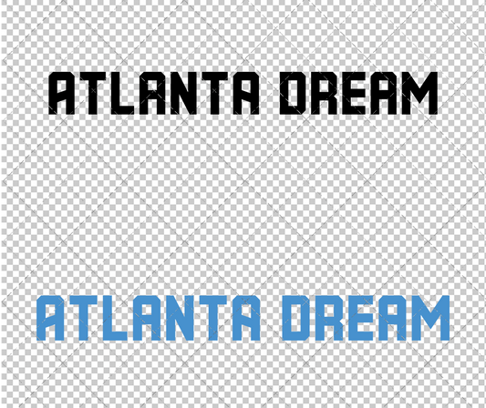 Atlanta Dream Wordmark 2022 002, Svg, Dxf, Eps, Png - SvgShopArt