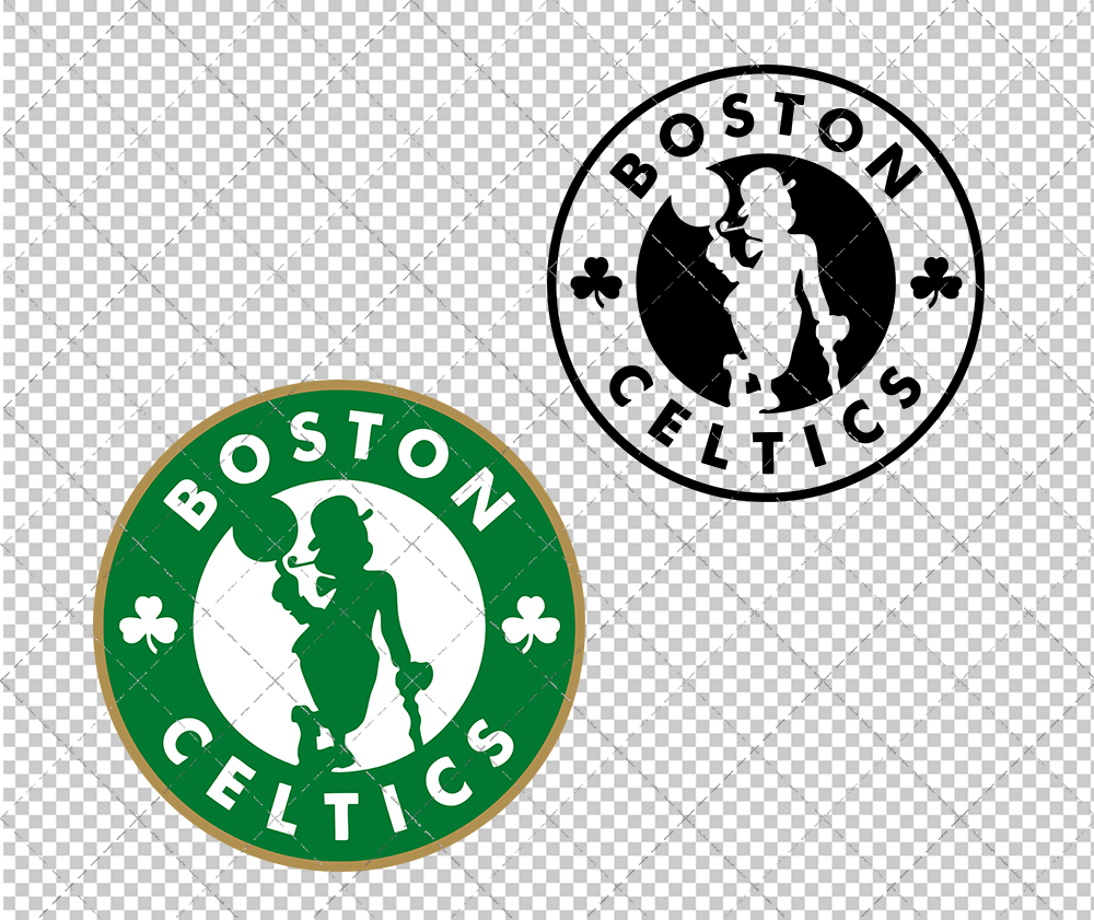 Boston Celtics Circle 1998 004, Svg, Dxf, Eps, Png - SvgShopArt