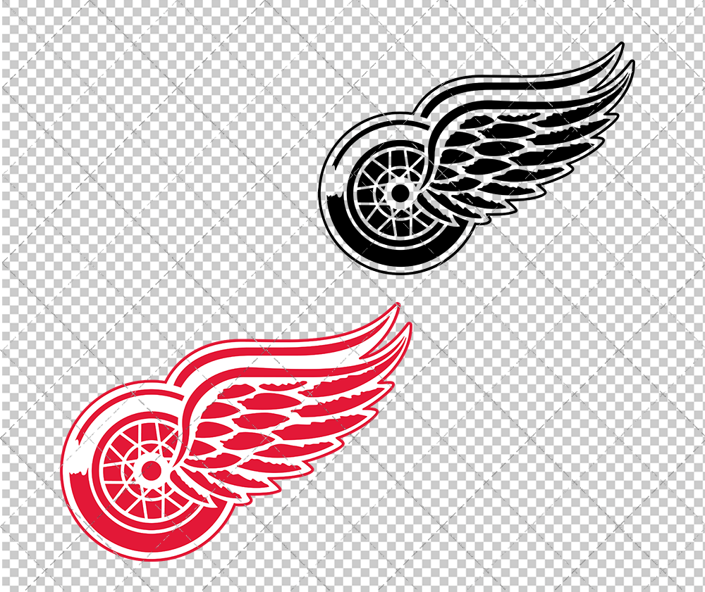 Detroit Red Wings 1948, Svg, Dxf, Eps, Png - SvgShopArt