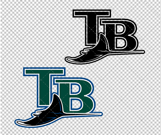 Tampa Bay Rays Alternate 2001, Svg, Dxf, Eps, Png - SvgShopArt