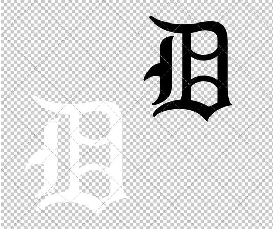 Detroit Tigers Cap 1951, Svg, Dxf, Eps, Png - SvgShopArt