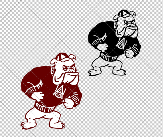 Alabama A&M Bulldogs Alternate 2002 002, Svg, Dxf, Eps, Png - SvgShopArt