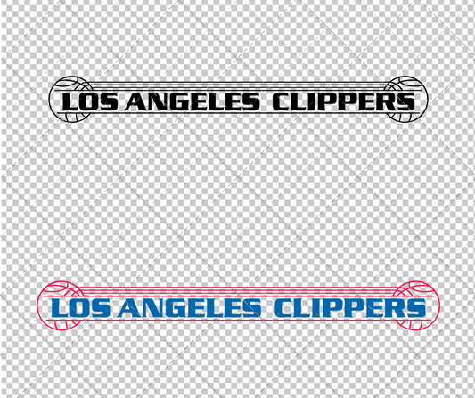 Los Angeles Clippers Wordmark 1985, Svg, Dxf, Eps, Png - SvgShopArt
