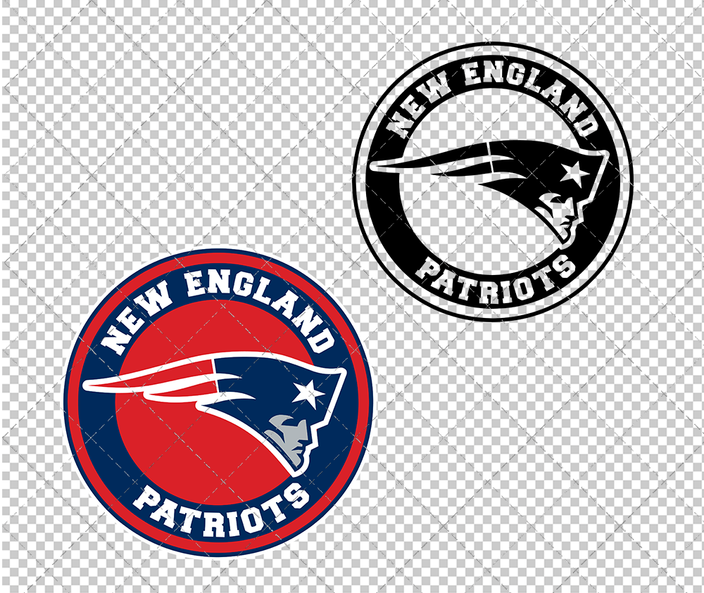 New England Patriots Circle 2000 003, Svg, Dxf, Eps, Png - SvgShopArt