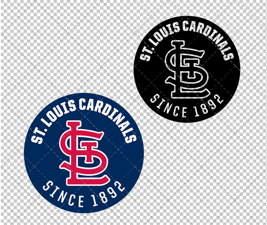 St. Louis Cardinals Circle 2020, Svg, Dxf, Eps, Png - SvgShopArt