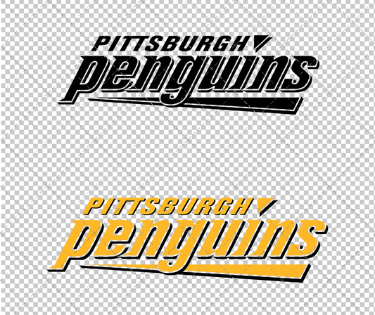 Pittsburgh Penguins Wordmark 2002 004, Svg, Dxf, Eps, Png - SvgShopArt