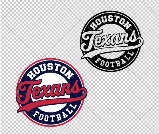 Houston Texans Circle 2002 005, Svg, Dxf, Eps, Png - SvgShopArt