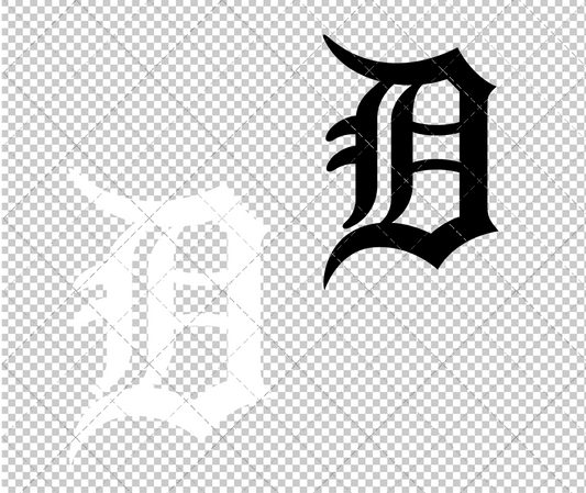 Detroit Tigers Cap 1961, Svg, Dxf, Eps, Png - SvgShopArt