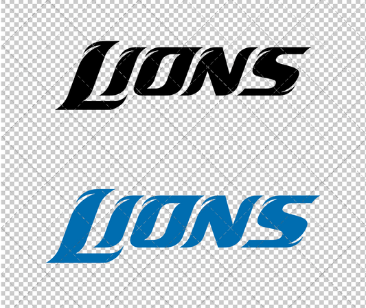 Detroit Lions Wordmark 2009, Svg, Dxf, Eps, Png - SvgShopArt