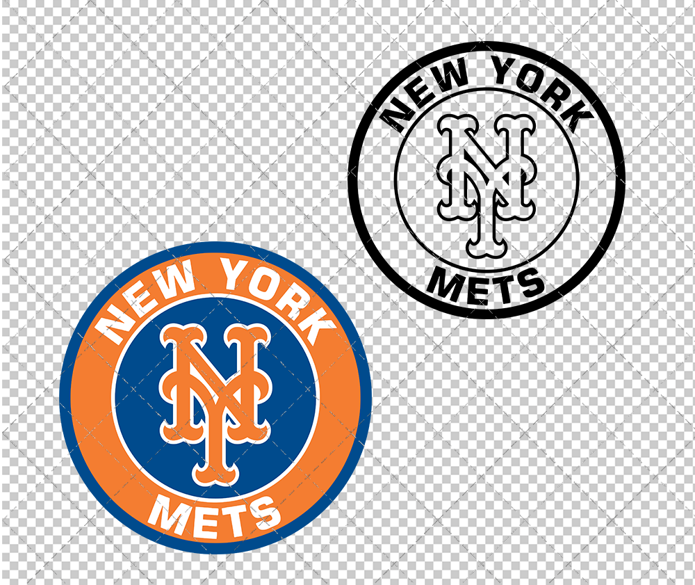 New York Mets Circle 1999, Svg, Dxf, Eps, Png - SvgShopArt