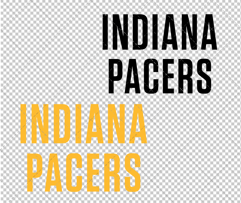 Indiana Pacers Wordmark 2017 005, Svg, Dxf, Eps, Png - SvgShopArt