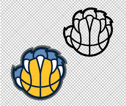 Memphis Grizzlies Alternate 2018 003, Svg, Dxf, Eps, Png - SvgShopArt