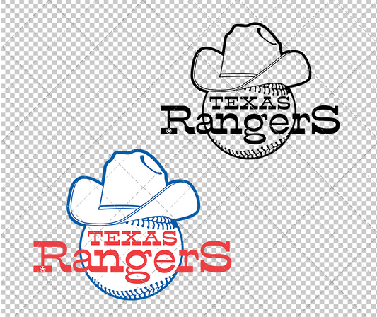 Texas Rangers 1981, Svg, Dxf, Eps, Png - SvgShopArt