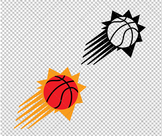 Phoenix Suns Alternate 1992 002, Svg, Dxf, Eps, Png - SvgShopArt