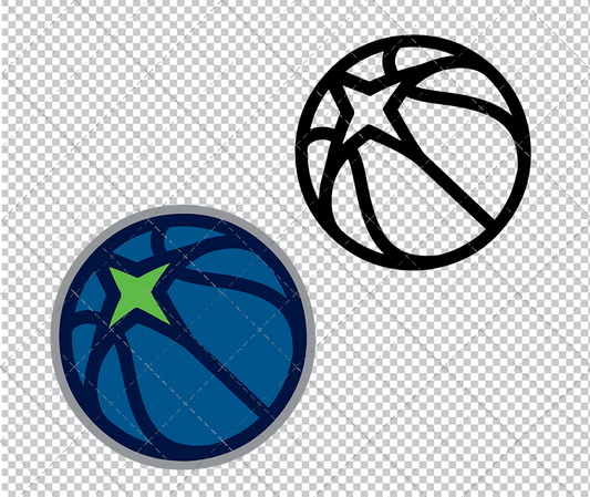 Minnesota Timberwolves Alternate 2017 003, Svg, Dxf, Eps, Png - SvgShopArt