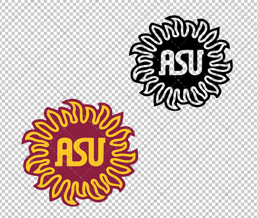 Arizona State Sun Devils Alternate 1975 002, Svg, Dxf, Eps, Png - SvgShopArt