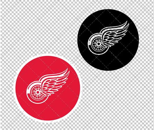 Detroit Red Wings Circle 1948 005, Svg, Dxf, Eps, Png - SvgShopArt