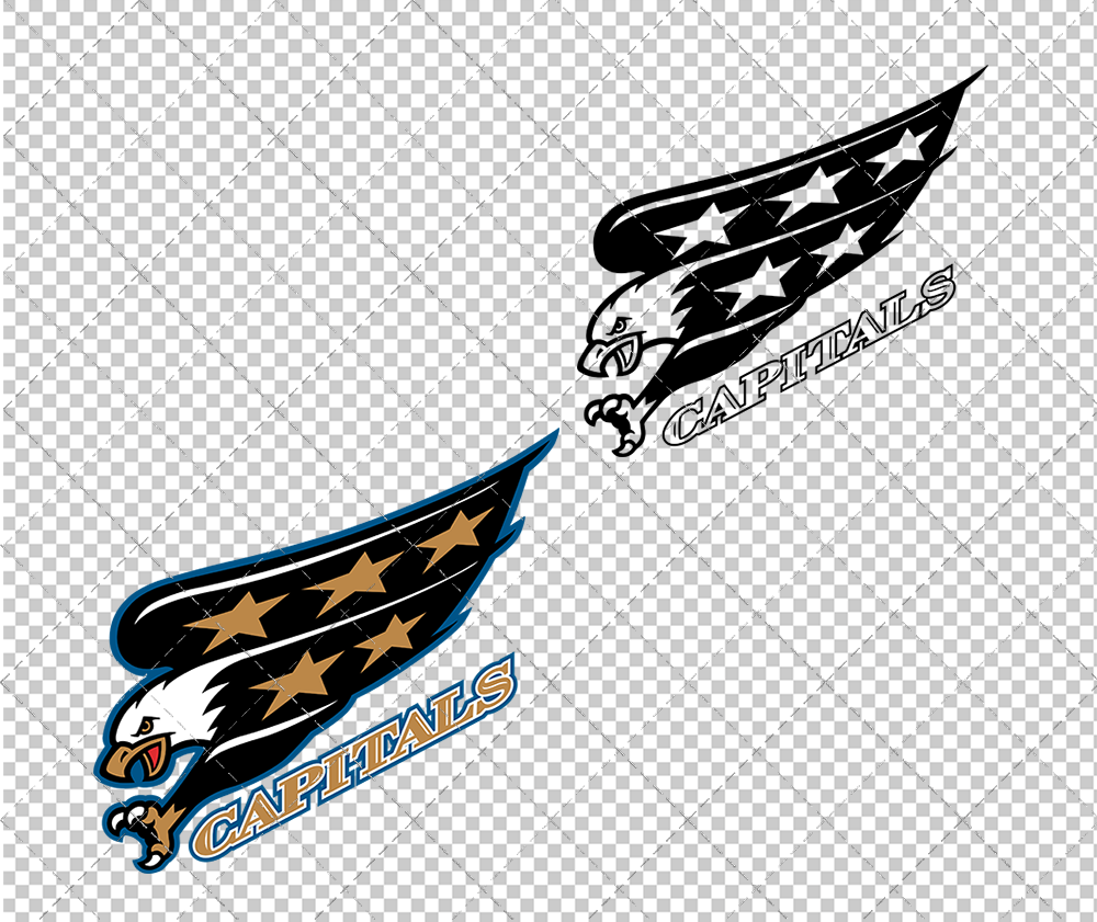 Washington Capitals 1995, Svg, Dxf, Eps, Png - SvgShopArt