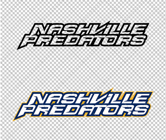 Nashville Predators Wordmark 1998 002, Svg, Dxf, Eps, Png - SvgShopArt