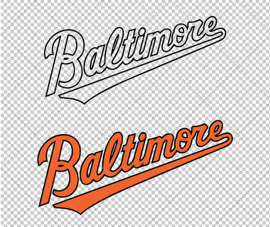 Baltimore Orioles Jersey 2009, Svg, Dxf, Eps, Png - SvgShopArt