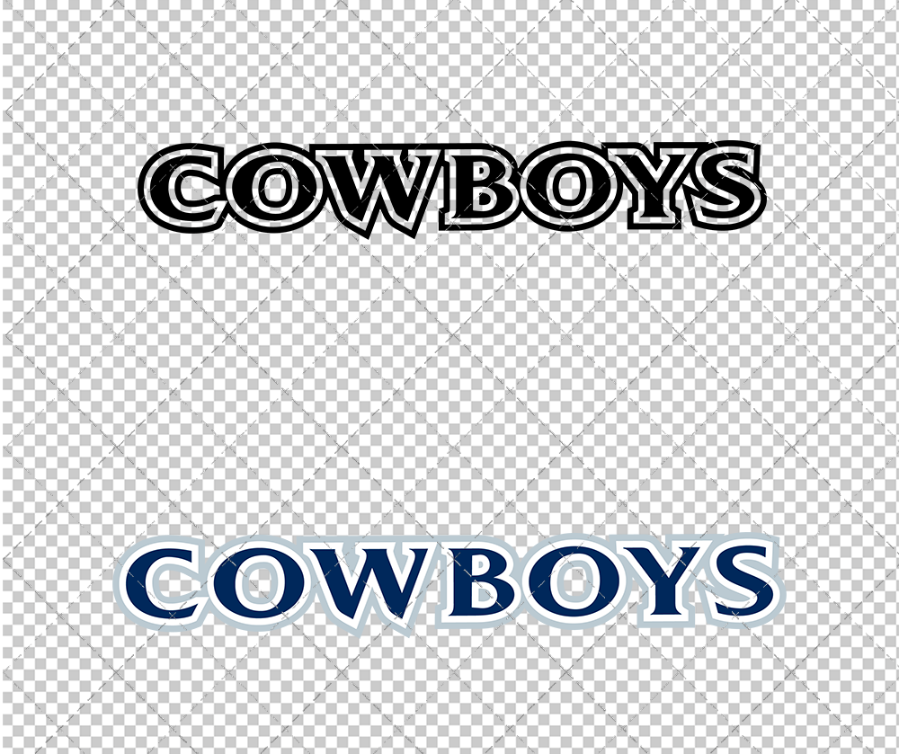 Dallas Cowboys Wordmark 1996, Svg, Dxf, Eps, Png - SvgShopArt