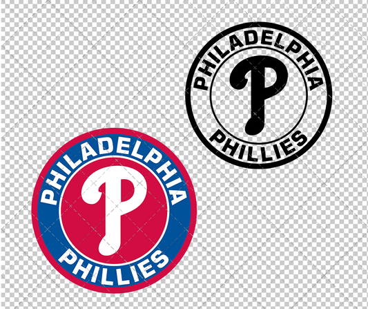 Philadelphia Phillies Circle 1992, Svg, Dxf, Eps, Png - SvgShopArt