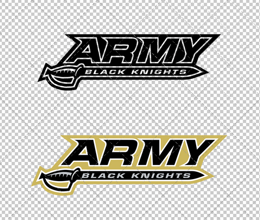 Army Black Knights Alternate 2005 006, Svg, Dxf, Eps, Png - SvgShopArt