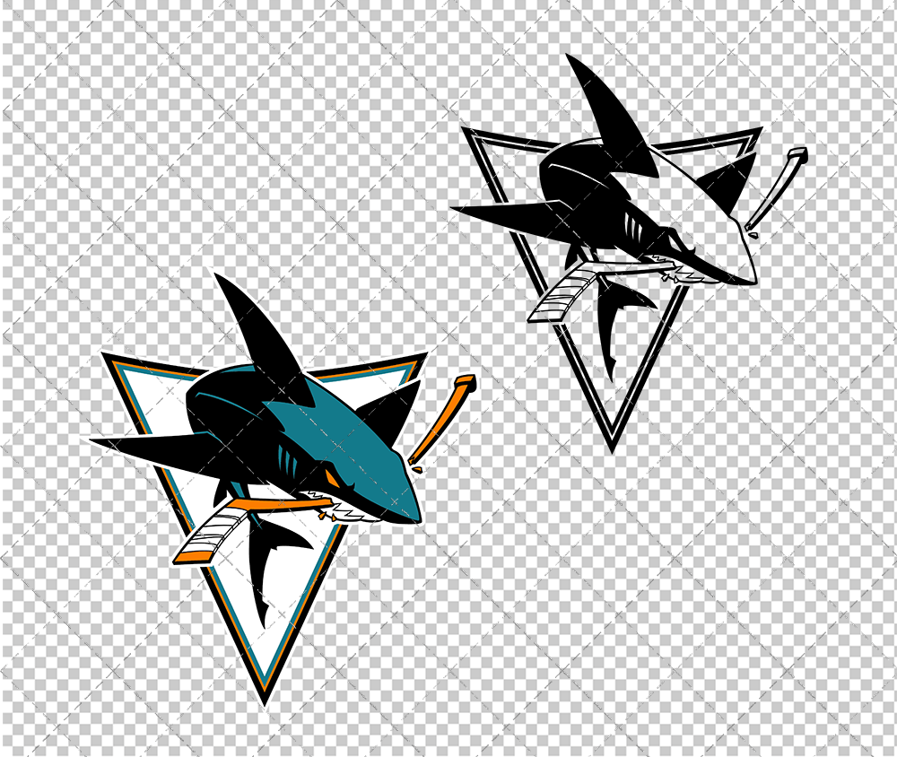 San Jose Sharks Alternate 2008 004, Svg, Dxf, Eps, Png - SvgShopArt