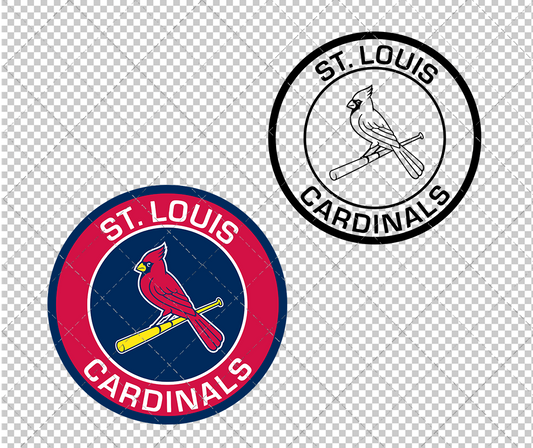 St. Louis Cardinals Circle 1999 002, Svg, Dxf, Eps, Png - SvgShopArt