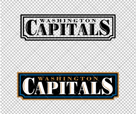 Washington Capitals Wordmark 1995 003, Svg, Dxf, Eps, Png - SvgShopArt