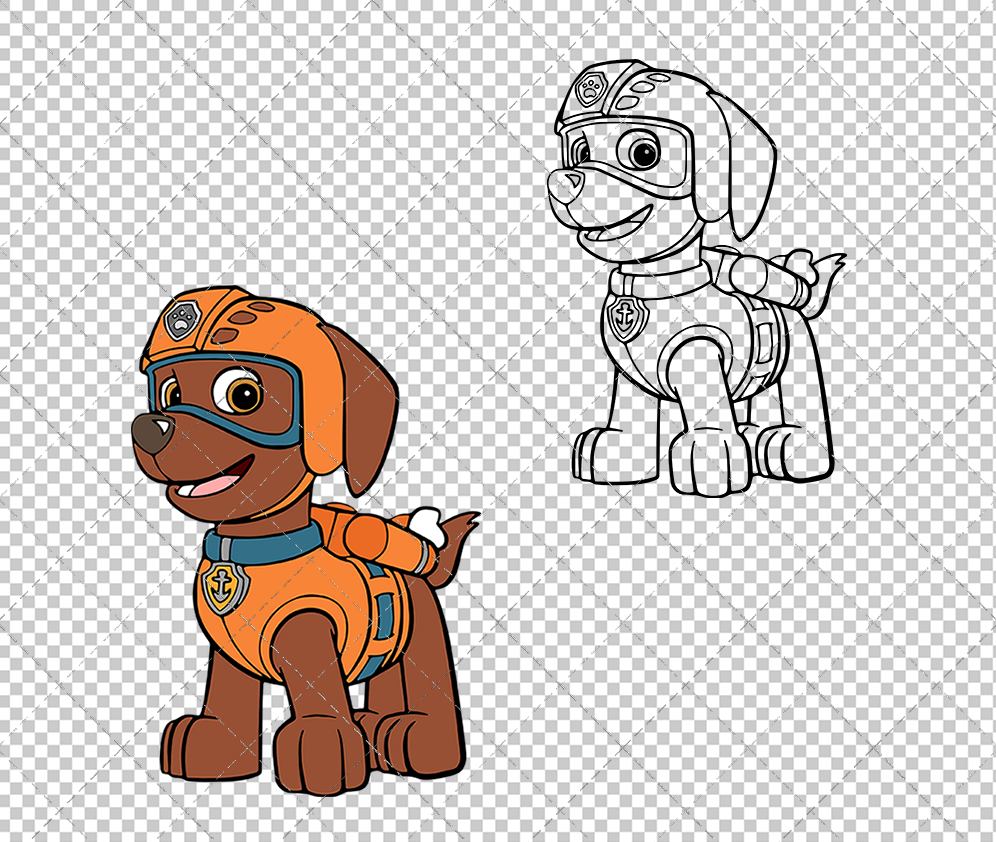 Zuma - Paw Patrol 002, Svg, Dxf, Eps, Png - SvgShopArt