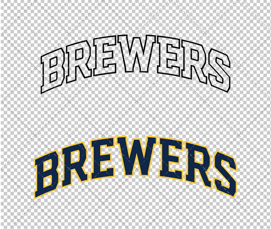 Milwaukee Brewers Wordmark 2020, Svg, Dxf, Eps, Png - SvgShopArt