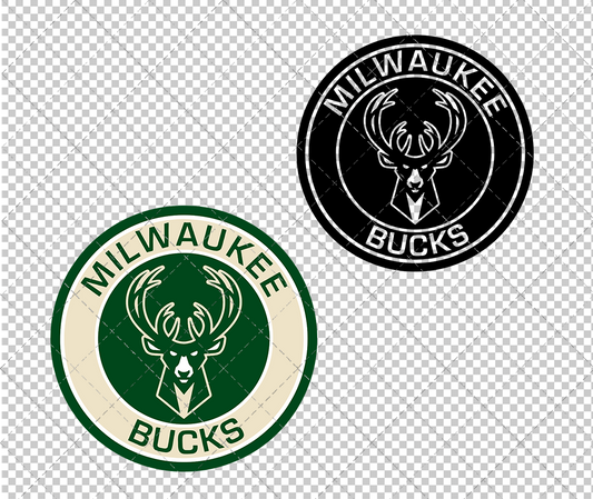 Milwaukee Bucks Circle 2015, Svg, Dxf, Eps, Png - SvgShopArt