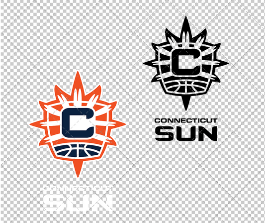Connecticut Sun Secondary 2021, Svg, Dxf, Eps, Png - SvgShopArt