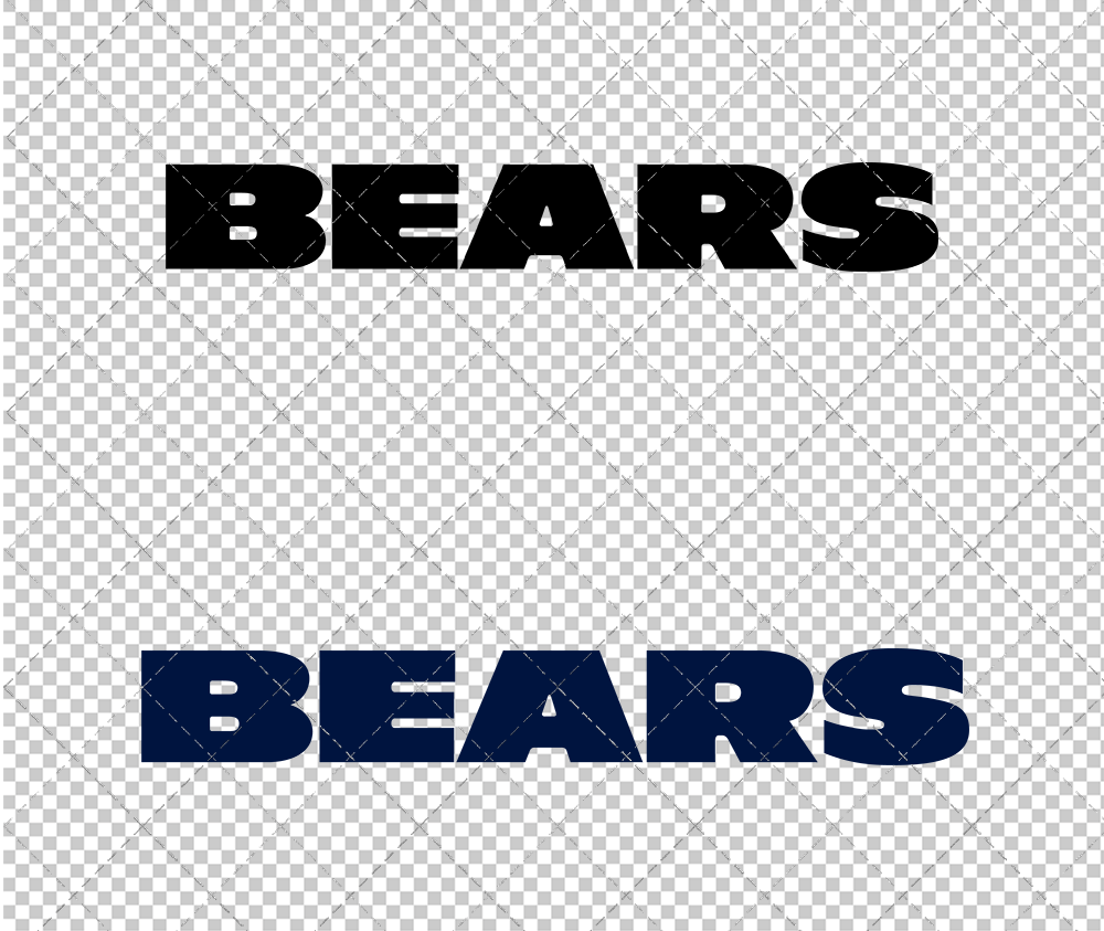 Chicago Bears Wordmark 1972 002, Svg, Dxf, Eps, Png - SvgShopArt