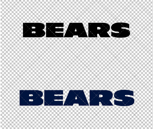 Chicago Bears Wordmark 1972 002, Svg, Dxf, Eps, Png - SvgShopArt