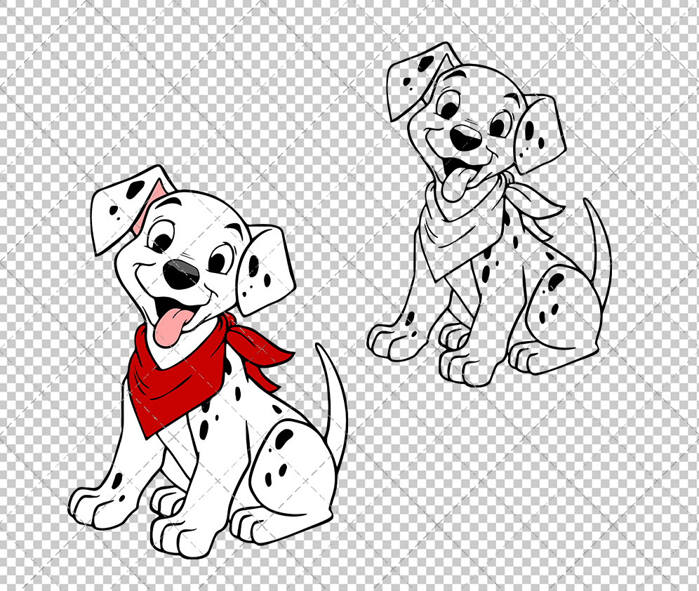 Puppies - 101 Dalmatians, Svg, Dxf, Eps, Png - SvgShopArt