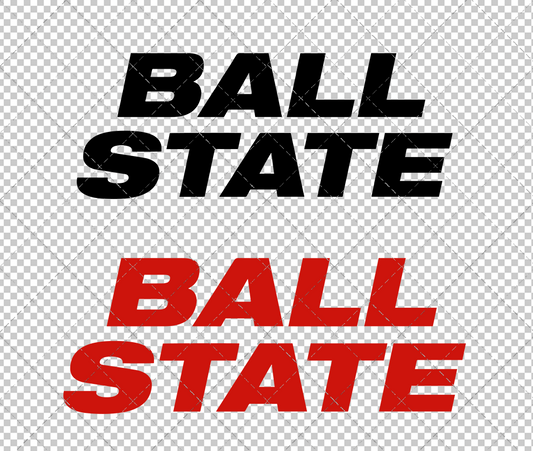 Ball State Cardinals Wordmark 2012 002, Svg, Dxf, Eps, Png - SvgShopArt