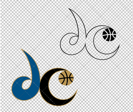 Washington Wizards Alternate 2007 002, Svg, Dxf, Eps, Png - SvgShopArt